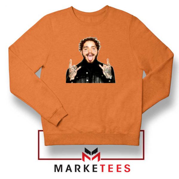 Post Malone Stoney Orange Sweater