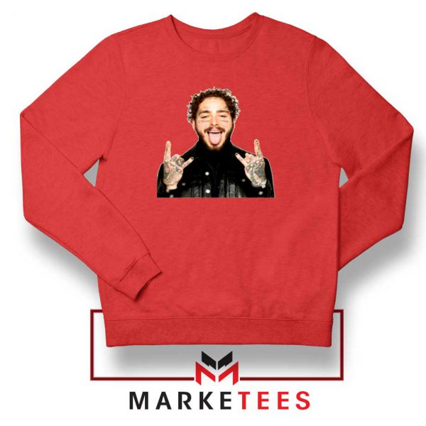 Post Malone Stoney Red Sweater