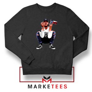 Post Malone White Iverson Black Sweatshirt