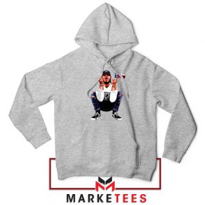 Post Malone White Iverson Grey Hoodie