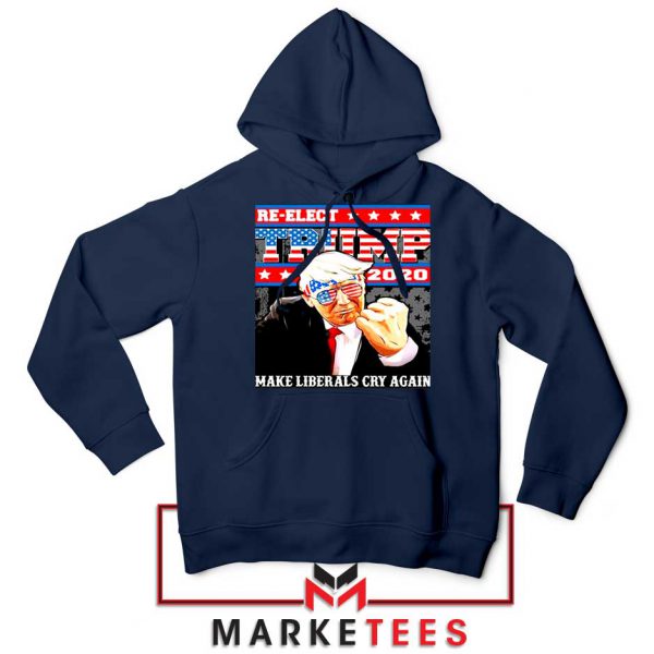 Reelect Donald Trump 2020 Navy Hoodie