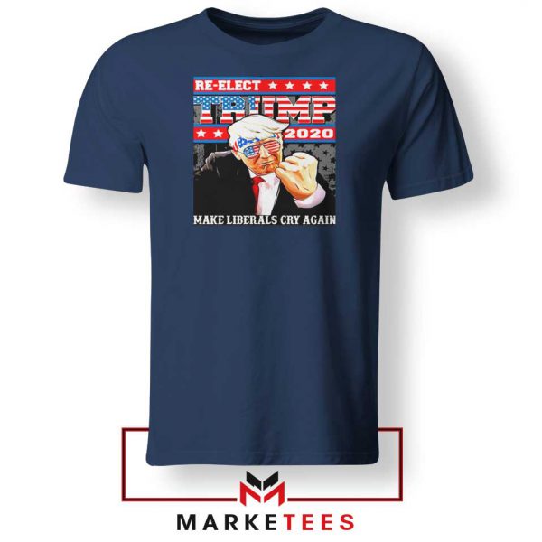 Reelect Donald Trump 2020 Navy Tee Shirt