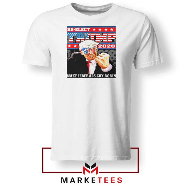 Reelect Donald Trump 2020 White Tee Shirt