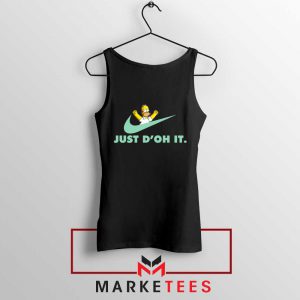 Simpson Just Do It Black Tank Top