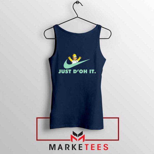 Simpson Just Do It Navy Blue Tank Top