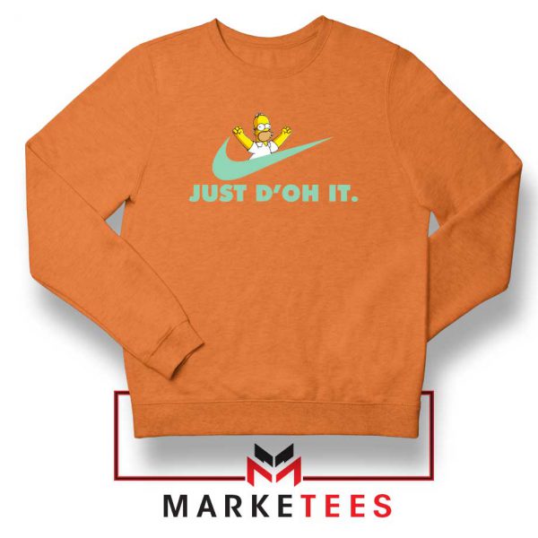 Simpson Just Do It Orange Sweater
