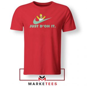 Simpson Just Do It Red Tee Shirt