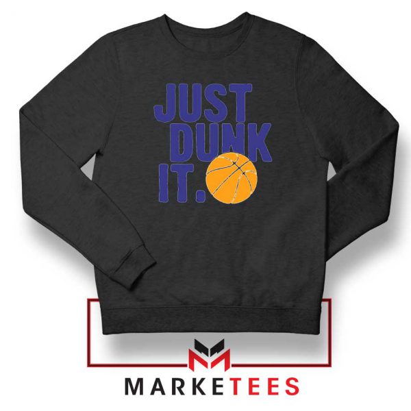 Slogan Nike Parody Black Sweatshirt