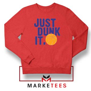 Slogan Nike Parody Red Sweatshirt