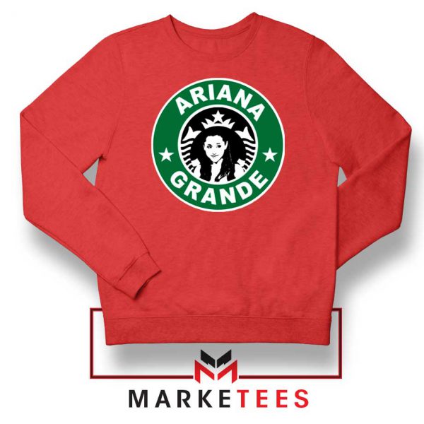 Starbucks Logo Ariana Grande Red Sweater