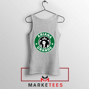 Starbucks Logo Ariana Grande Sport Grey Tank Top