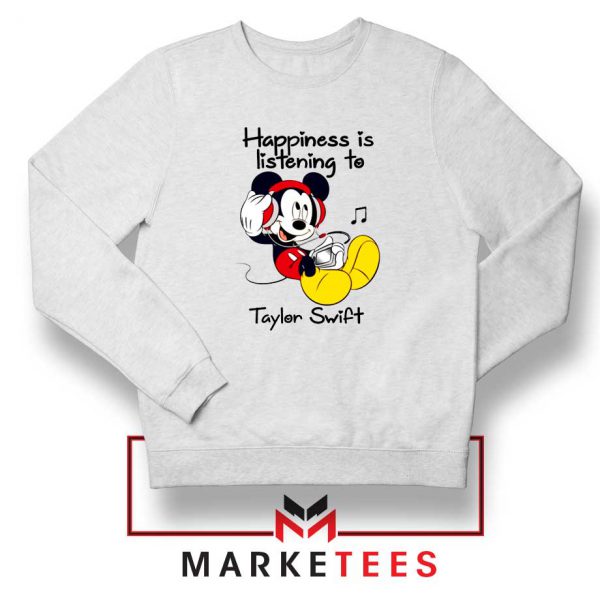 Swift Mickey Mouse White Sweatshirt