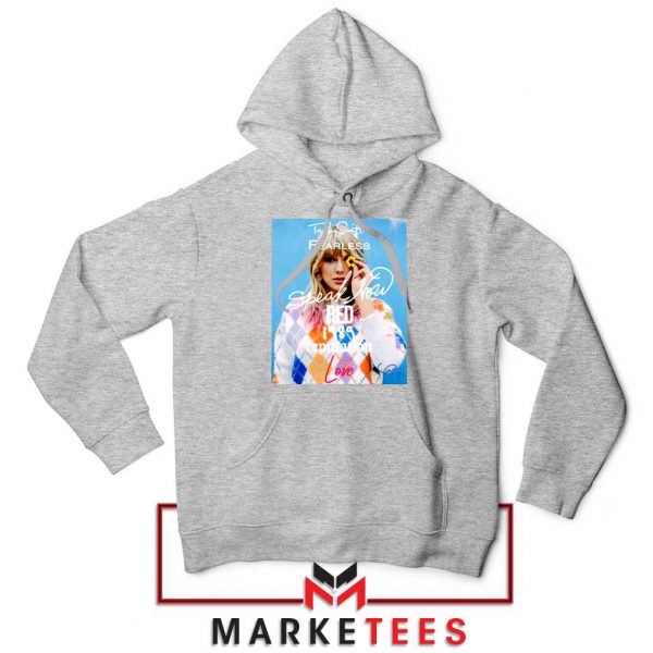 Taylor Swift Albums Signature Grey Hoodie