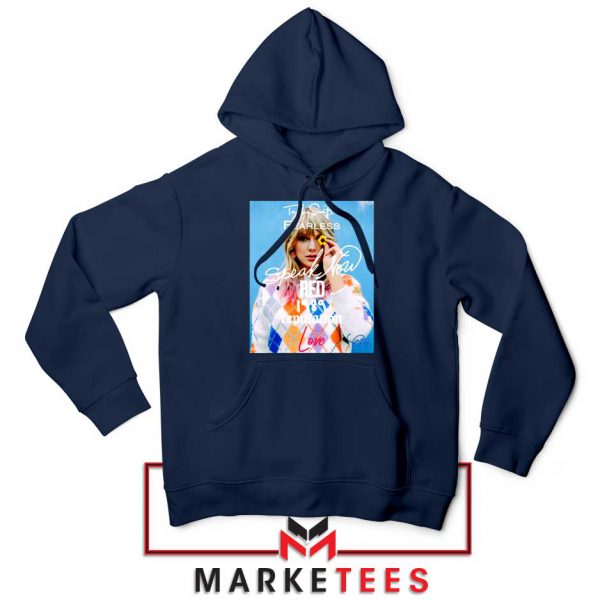Taylor Swift Albums Signature Navy Hoodie