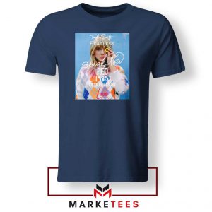 Taylor Swift Albums Signature Navy Tshirt