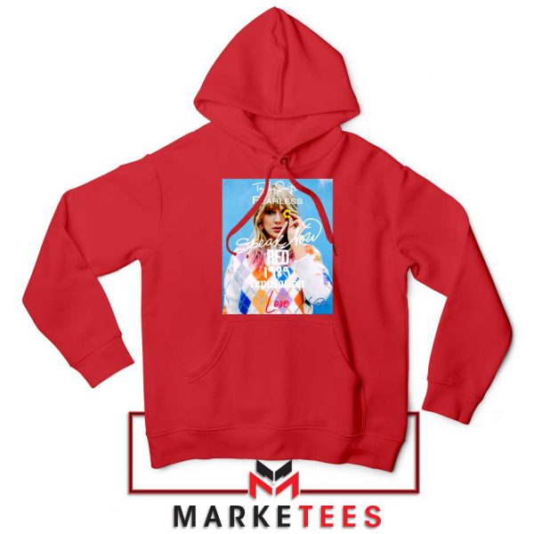 Taylor Swift Albums Signature Red Hoodie