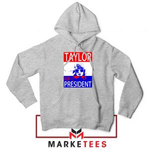 Taylor Swift For President Grey Hoodie