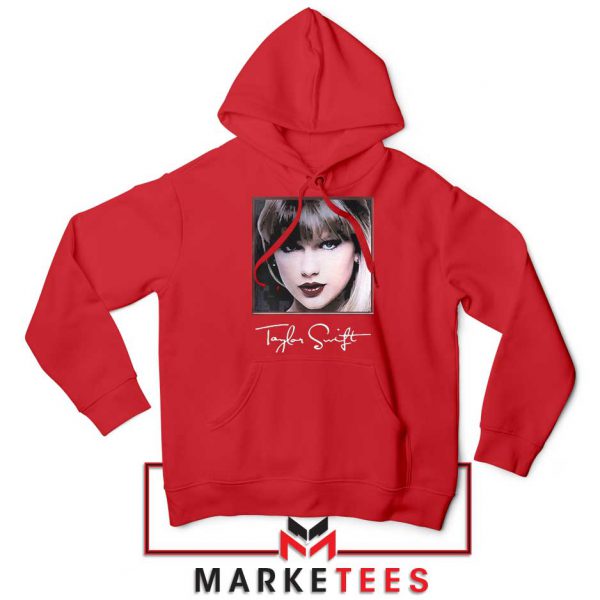 Taylor Swift Signature Red Hoodie