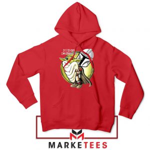 The Mandalorian Hug The Child Red Hoodie