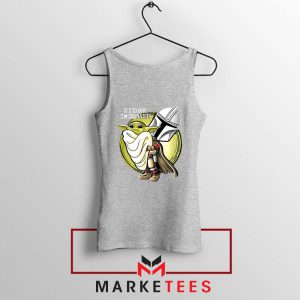 The Mandalorian Hug The Child Sport Grey Tank Top