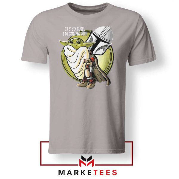 The Mandalorian Hug The Child Sport Grey Tee Shirts