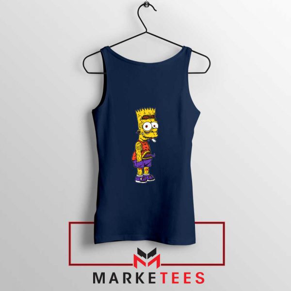 The Scary Bart Navy Tank Top