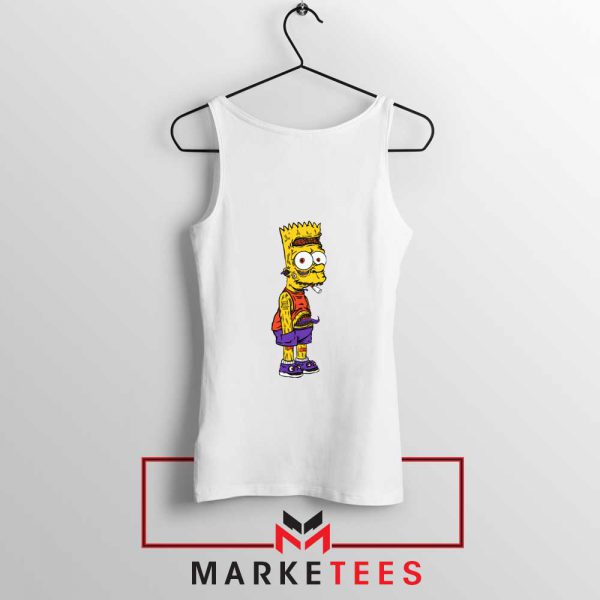 The Scary Bart White Tank Top