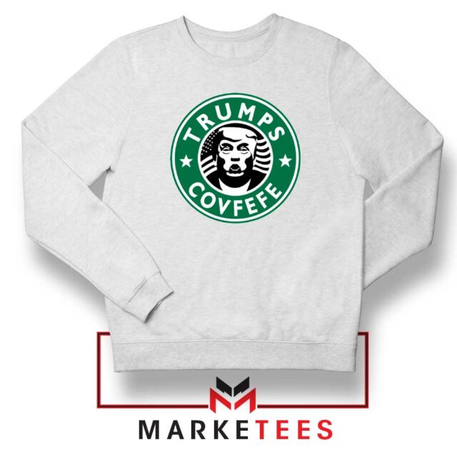 Trump Covfefe Sweater Starbucks Parody Sweatshirts S-2XL