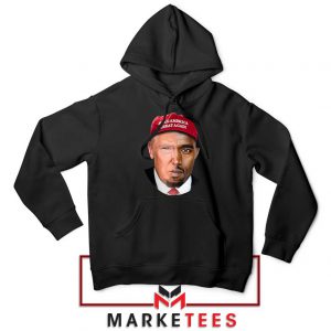 Trump Kanye West Face Black Hoodie