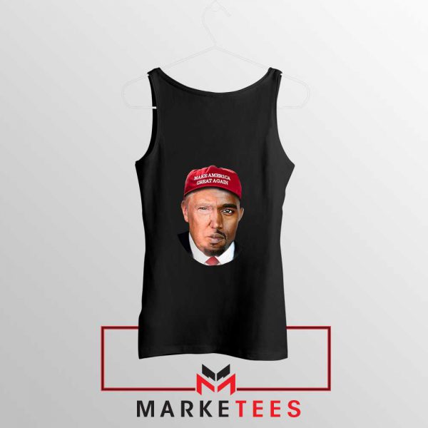 Trump Kanye West Face Tank Top