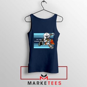 You Got Beskar Steel Starwars Navy Blue Tank Top