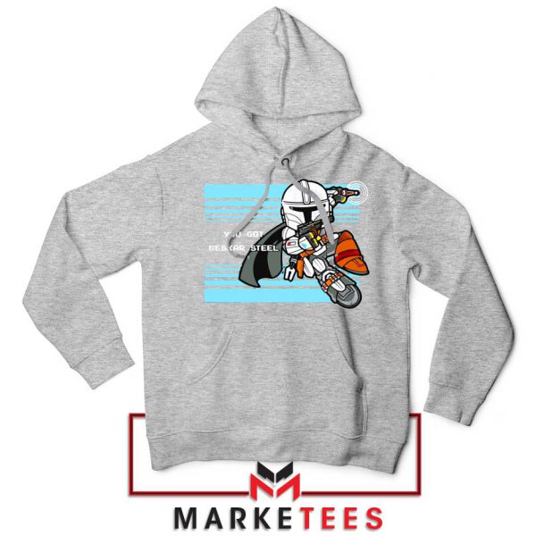 You Got Beskar Steel Starwars Sport Grey Hoodie