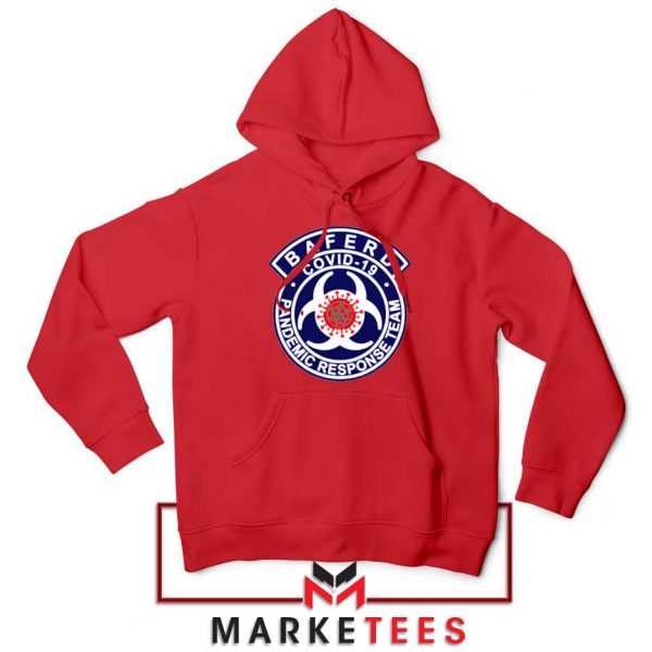 Baferd Covid 19 Logo Red Hoodie