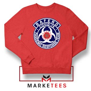 Baferd Covid 19 Logo Red Sweatshirt