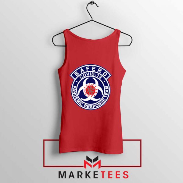 Baferd Covid 19 Logo Red Tank Top