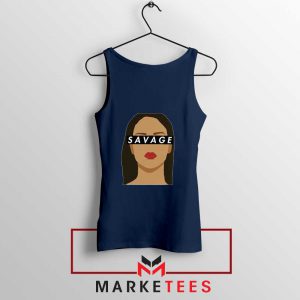 Best Savage Rihanna Navy Blue Tank Top