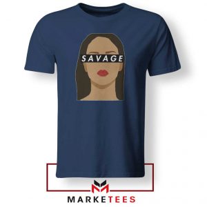 Best Savage Rihanna Navy Blue Tee Shirt