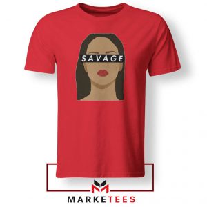 Best Savage Rihanna Red Tee Shirt