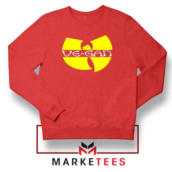 Best Vegan Wu Tang Clan Red Sweatshirt