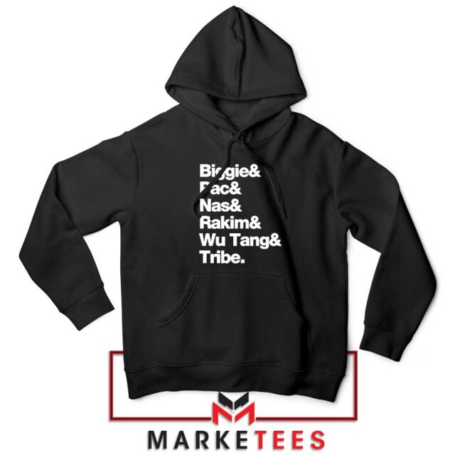 Biggie 2 Pac Nas Rakim Wu Tang Tribe Hoodie S-2XL