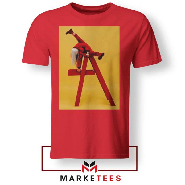 Billie Eilish Graphic Music Red Tee Shirt