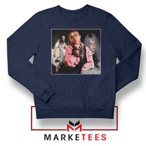 Billie Eilish Music Concert Navy Blue Sweater