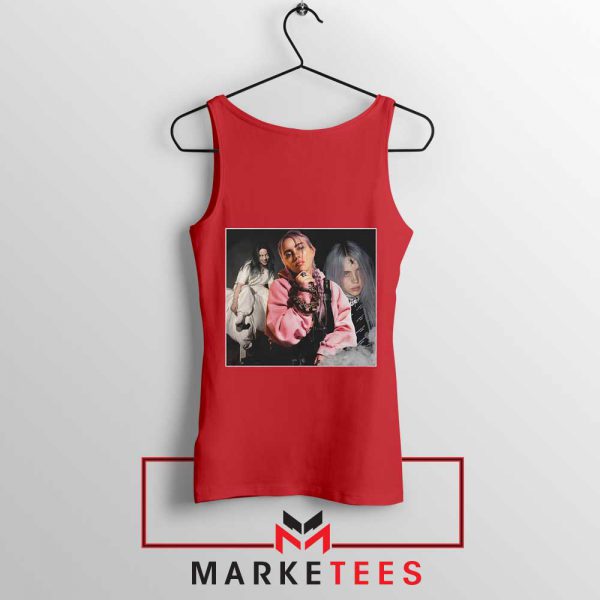 Billie Eilish Music Concert Red Tank Top