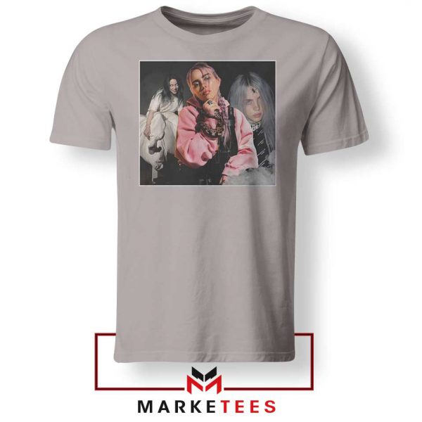 Billie Eilish Music Concert Sport Grey Tee Shirt