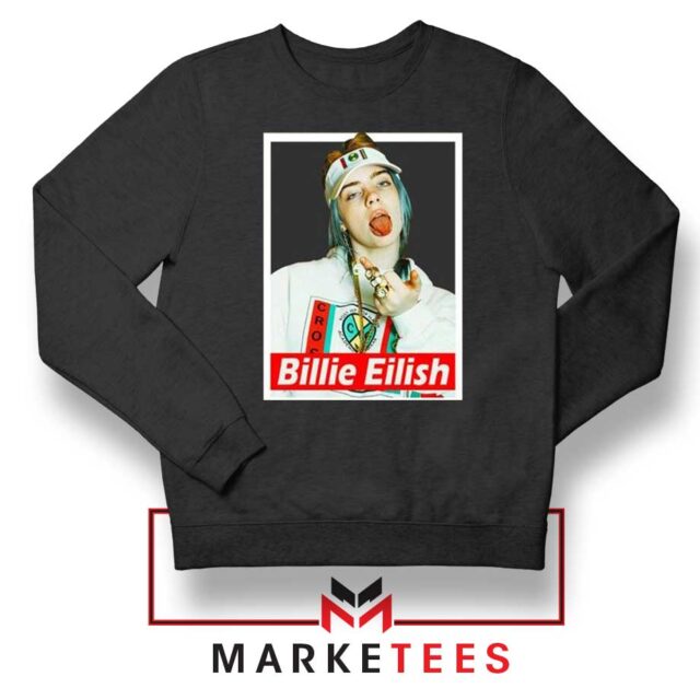 New Billie Eilish Pop Singer Sweatshirt S-2XL