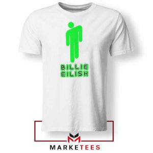 Billie Eilish Singer Pop White Tee Shirt