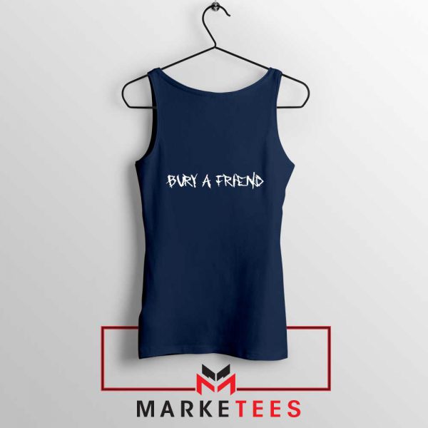 Bury a Friend Billie Eilish Navy Blue Tank Top