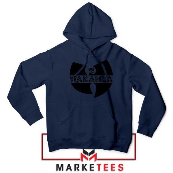 Buy Cheap Wakanda Logo Navy Blue Hoodie