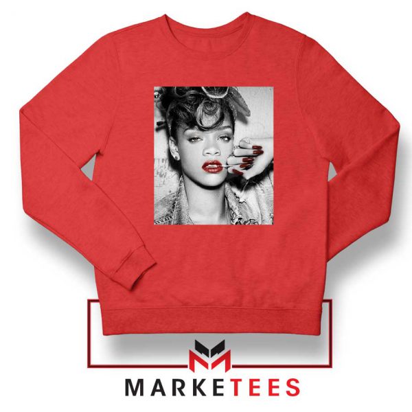 Buy Rihanna Music Singer Red Sweater