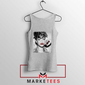 Buy Rihanna Music Singer Sport Grey Tank Top